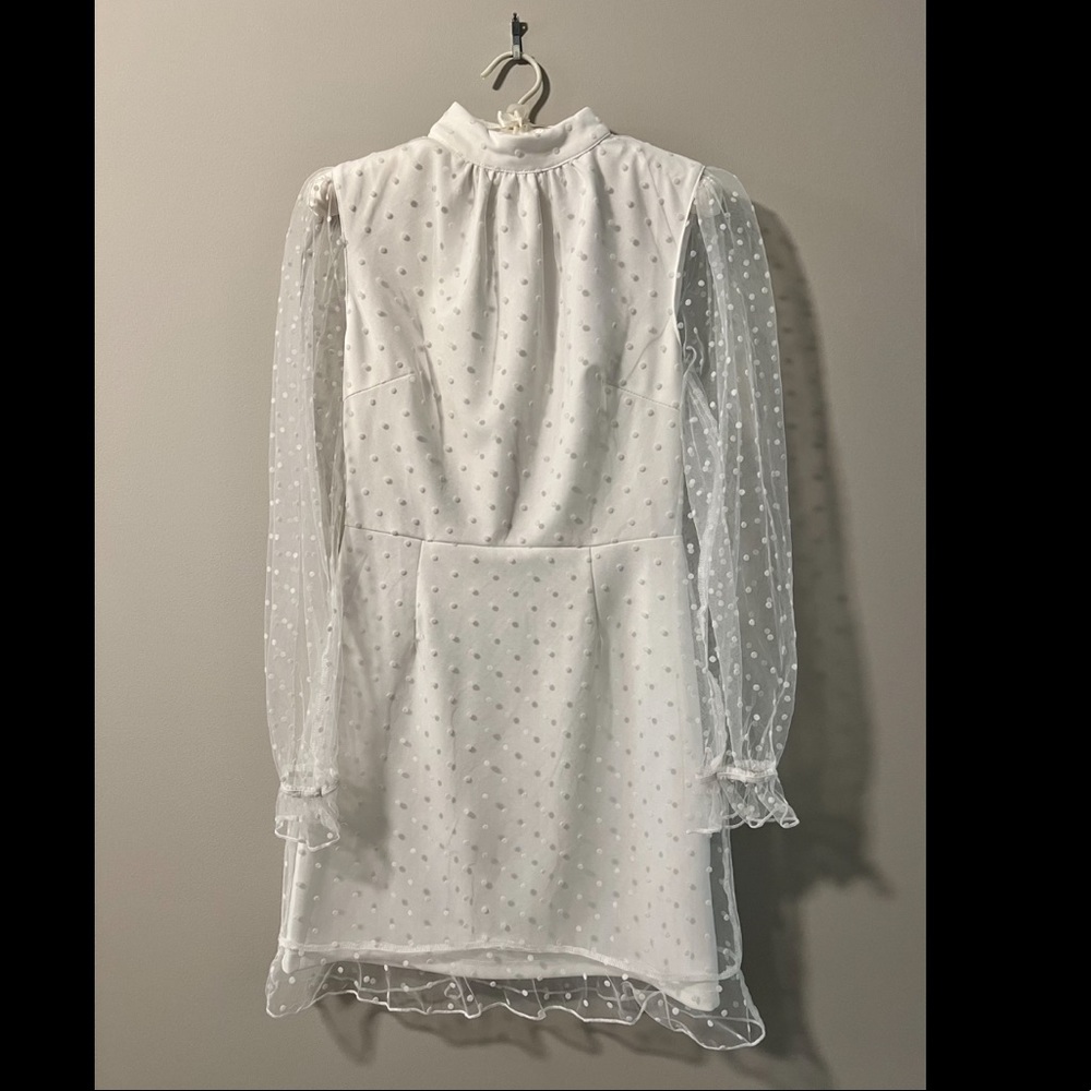 White dress perfect for bride to be!